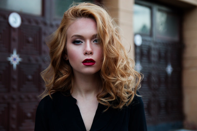woman with styled hair